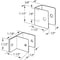 Prime-Line Stainless Steel U-bracket and One Ear Wall Bracket, 1/2 in., Stainless Steel, Satin (Single Pack) 656-2891-SS - alternate 4